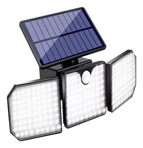 Luz Solar Externa Led 230 Com 3 Cabeças Ip65 À Prova D'água