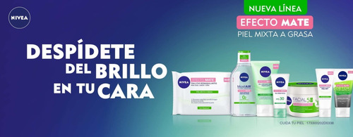 Kit Nivea Efecto Mate; Agua Micelar Y Crema Facial Mixta