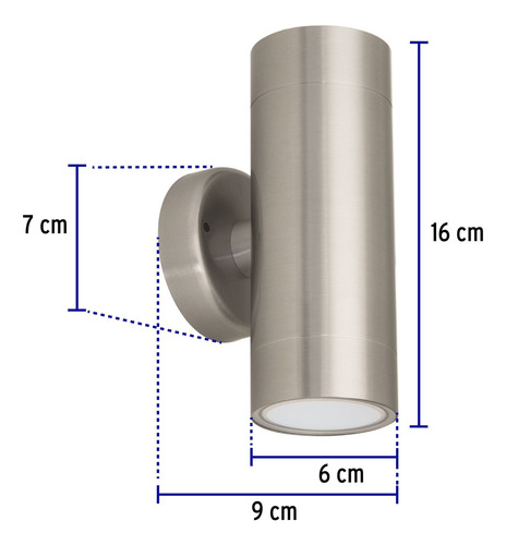 Lampara Led De Pared Exterior Arbotante Moderna 10w 2 Pz