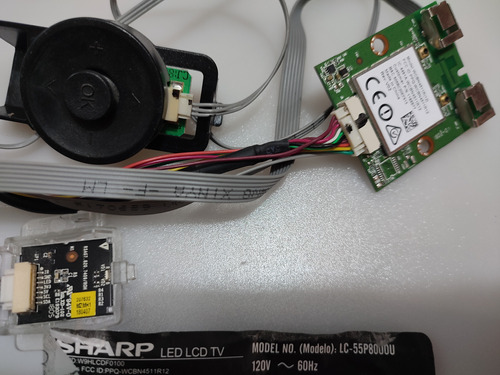 Botonera,ir,wifi Para Tv Sharp.  Lc-55p8000u