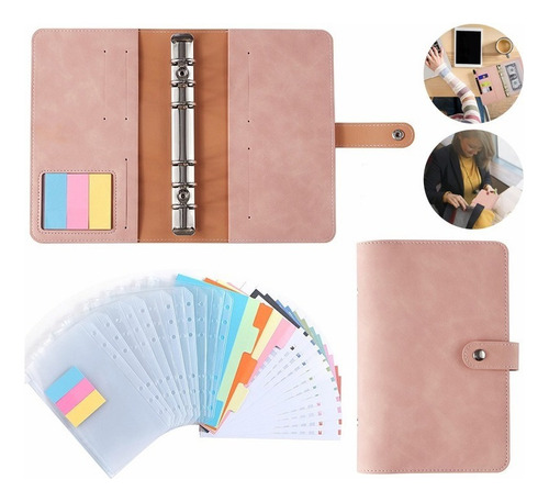 ~ A6 Carpeta De Argollas Libreta De Cuero Carpeta Planner