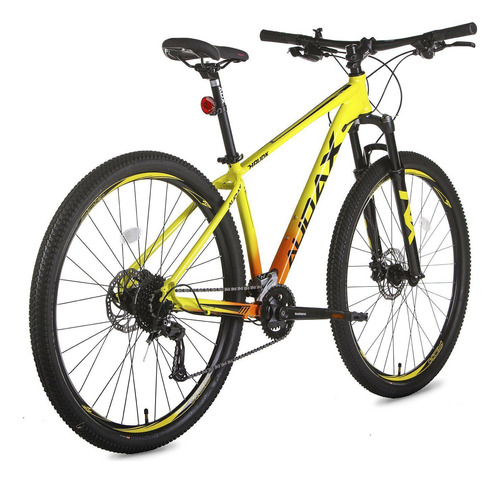 Bicicleta Audax Havok Nx Mtb Shimano 18v Amarelo E Laranja