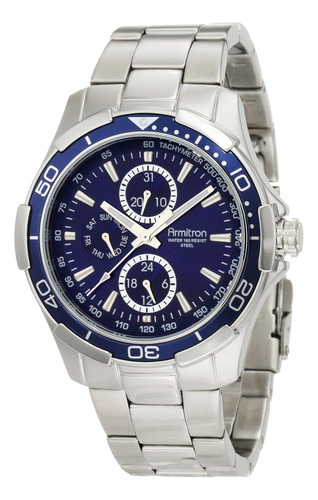 Sport 42 Mm Multifunción Esfera Azul Reloj