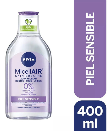  Nivea Loción Micelar Para Piel Sensible  400