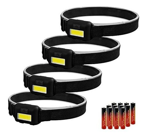 4 Pack Led Headlamp Flashlight Para Adultos Y Niños, Y35zy