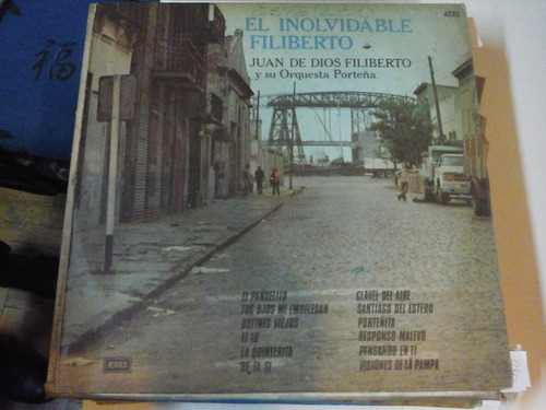 Vinilo 5417 - El Inolvidable Filiberto - J. Dios Filiberto