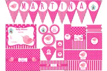 Comprar Kit Imprimible Baby Shower Pajaritos Con Textos Editables!