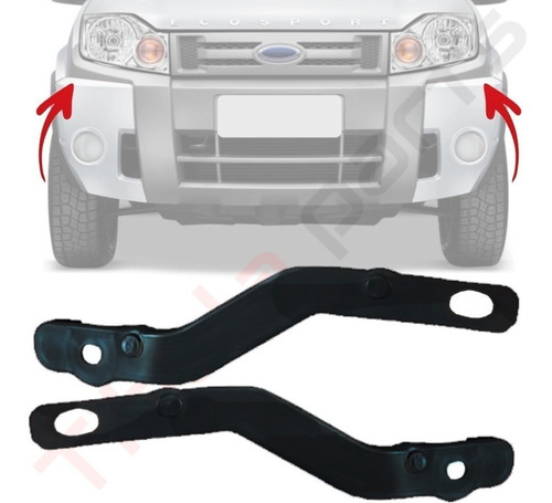 Par Guia Suporte Parachoque Ecosport 2008 2009 11 2012 2010