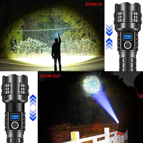 Linterna Portátil Con Zoom Telescópico Para Exteriores C