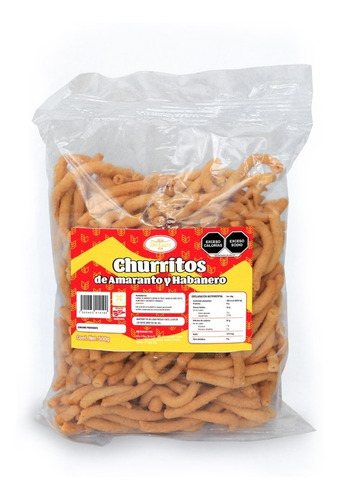 Churritos Con Amaranto Y Habanero 500g Del Cuore