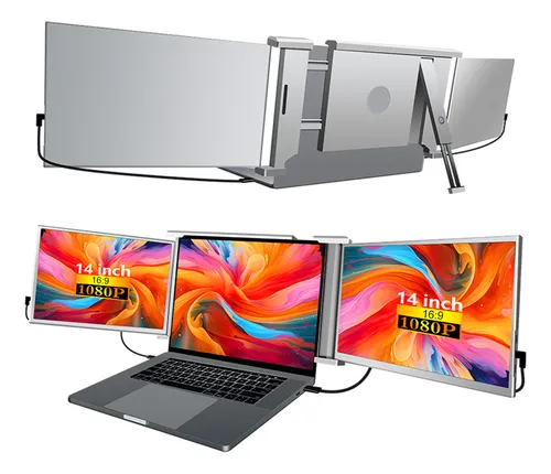Monitor Fhd Para Portátil De 14 Pulgadas, Pantallas De Expan