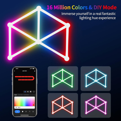 Línea De Luz Led Rgb Inteligente Para Juegos Y Decoración De