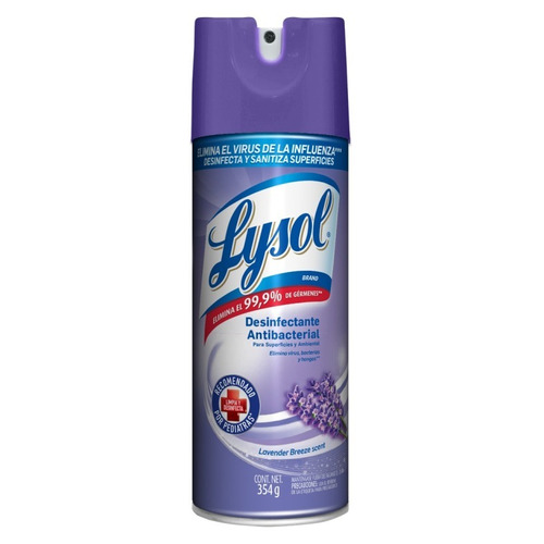 Lysol Aerosol Lavender Breeze 354gr Desifectante Bacterial