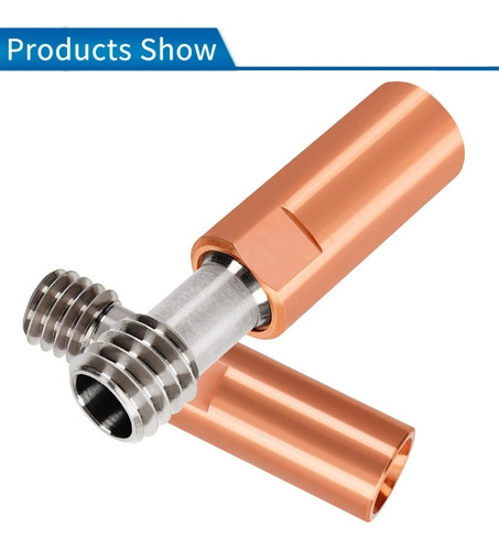 Imagen 2 de 5 de Barrel Bimetal Titanio Y Cobre Impresora 3d Ender 3 Pasante