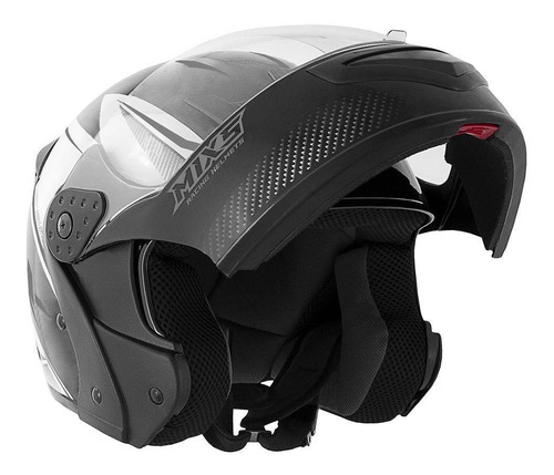 Imagem 3 de 5 de Capacete Escamoteável Robocop Mixs Gladiator Carbon X Moto