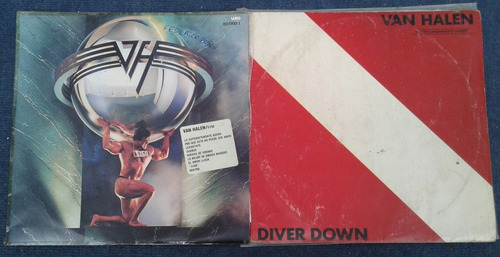 Vinilos Van Halen Diver Down (83) 5150 (86).