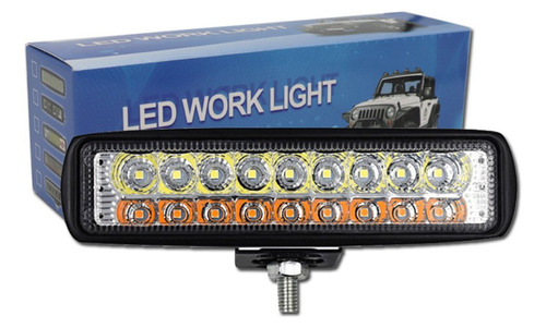 Barra Led Neblinero 36w Auto Camioneta Original Blanco/ambar