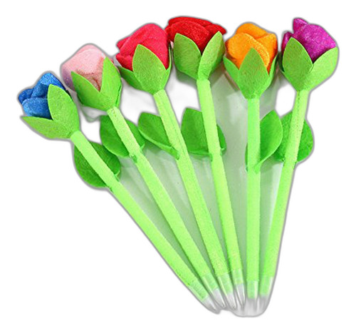 Bolígrafo - Cute Kawaii Rose Flower Shape Small Gifts Statio