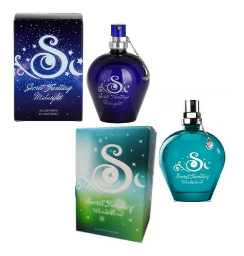 Set De Fragancias Secret Fantasy Midnight Y  Wonderland Avon