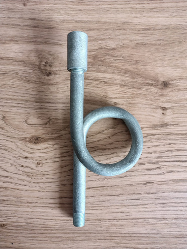 Tubo Sifon Para Manometro Con Copla De 1/4 En Galvanizado
