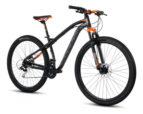 Imagen 2 de 2 de Mountain bike Mercurio MTB Recreación Ranger Pro 2020 R29 21v frenos de disco mecánico color negro/naranja
