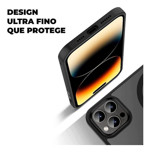 Capa Magsafe Para iPhone 12 - Preta - Gshield