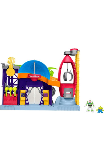 Imaginext Toy Story Escenario Pizza Planeta Con Muñeco Buzz