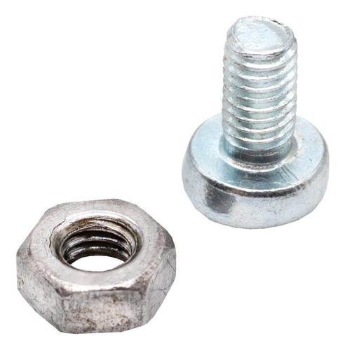 100pzs Tornillo Milimétrico M3 X 6 Mm Con Tuerca M3