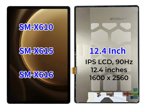 For Pantalla Táctil Lcd Para Samsung Tab S9 Fe+ Plus X610