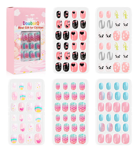Uñas Con Forma De Punta De Uñas Para Niños, Bonitas, 120 Uni