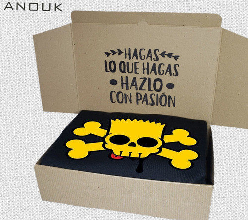 Imagen 2 de 10 de Buzo Hoodie Personalizado Saco Bart Simpson Calavera Unisex