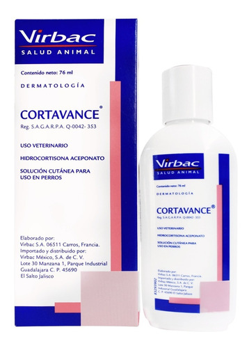 Cortavance Dermatologia Control Picazon  Virbac 76 Ml 