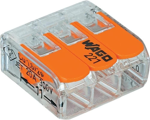 Wago 221-413 Tuercas De Palanca Conectores De Empalme Com...