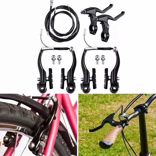 ALTREGO Frenos Bicicleta V-Brake de Acero Plastificado, Juego Completo