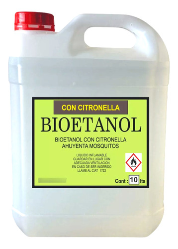 Bioetanol Con Citronella Para Estufas Ecológico  10 Litros 