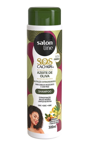 Shampoo Sos Cachos Azeite De Oliva Salon Line 300ml
