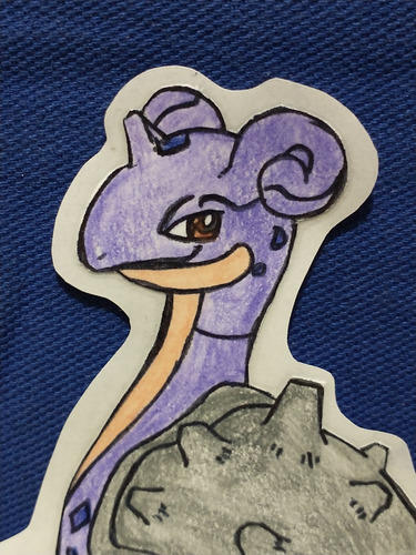 Sticker Casero Lapras Shiny Pokémon Bootleg (Usado)
