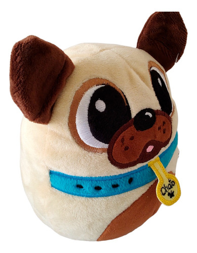 Peluche Pug Pequeño Suave Animalito Peluchito Color Caqui