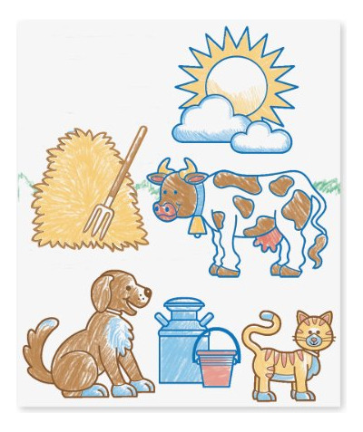 Set De Sellos De Madera Stampascene De Melissa Doug Farm 20