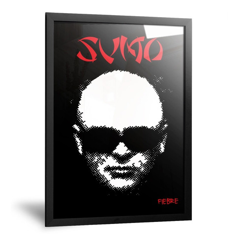 Cuadro Luca Prodan Sumo Disco Fiebre Enmarcado Vidrio 35x50