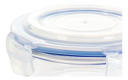 4 Contenedor Hermético De Vidrio Redondo Grande 950 Ml