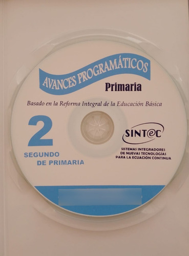 Avances Programáticos 2do Segundo Grado Primaria - 1 Cd Rom