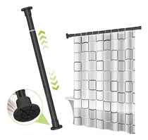 Comprar Tubo Para Cortina De Baño, 110-200cm Cortinero Para Baño Ajustable, Acero Inoxidable Antideslizante Barra De Cortina Sin Taladrar, Para Closet, Ventana Y Baño AUVYI