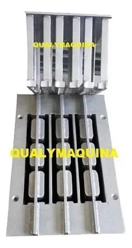 Máquina De Bloco Qm-4 Semi Automárica Com 2 Formas