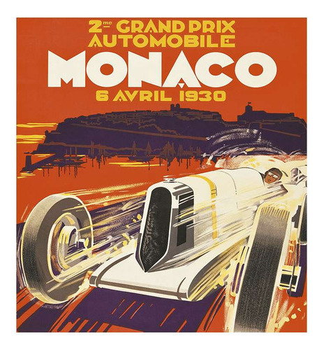 Vinilo 45x45cm Vehiculos Grand Prix Automobile Carrera