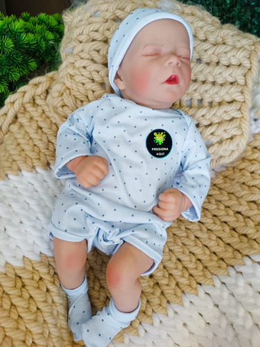 Bebé Reborn Original Cuerpo Algodón Con Latido De Corazón