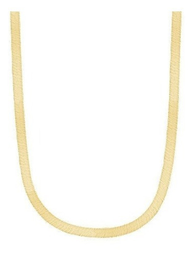 Ritastephens 14k Cadena De Oro Amarillo Brillante Collar De 