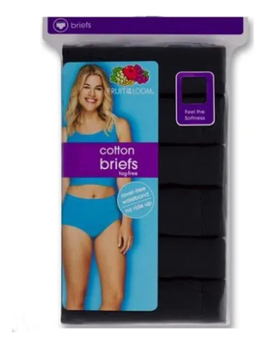 6 Pack De Pantaletas Fruit Of Loom Para Dama Tallas Extras