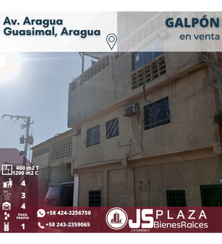 Imagen 2 de 9 de Venta De Amplio Galpon / Guasimal / 04243256750