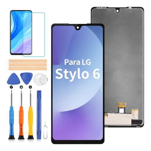 Para LG Stylo 6 Q730 Pantalla Lcd Pantalla Táctil Negro